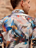 Camisa Goldfish puño detalles en Blanco